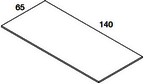 piano inferiore per tavolo cavalletti cm 140