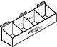 espositore in plexiglas a vaschette per minuteria