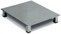 base per totem in cromo cm 30 x 35 con attacco centrale