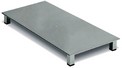 base per totem in cromo cm 30 x 60 con attacco centrale