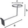 espositore porta cappello in filo ferro cromato