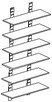 scaffale con 6 ripiani