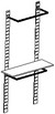 scaffale con 2 barre appenderia e 1 ripiano