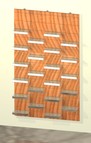 10 pannello con doghe piccole con porta calzature in plastica