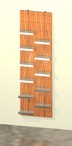 12 murale microdogato cm 60 con porta scarpe