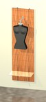 2 murale microdogato cm 60 con busto donna e piano vetro