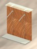 3 gondola con broches inclinate e piani porta calzature