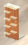 3a espositore semi gondola con piani porta scarpe