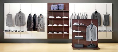 arredamenti per negozi abbigliamento uomo