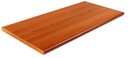 ripiano in legno con bordo tondo