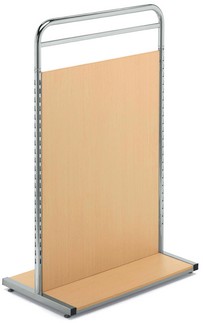 espositore gondola con schienale