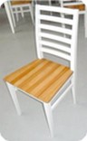 sedia in faggio laccata bianca con sedile stoffa o legno frassino ATSAMPDF2