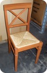 sedia in legno faggio con sedile paglia ATSAM1020
