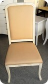 sedia tipo luigi XVI in legno chiaro e tessuto imbottito ATSAM0840