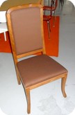 sedia tipo luigi XVI in legno tinta cilieglio e tessuto imbottito ATSAM0961