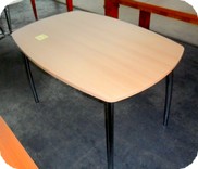 tavolo rettangolare gambe metallo e piano nobilitato ATSAM0825