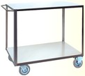 carrello in acciaio inox a 2 piani 60x103 portata 3oo kg