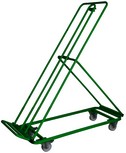 carrello espositore verniciato per cassette frutta verdura con piano inclinato