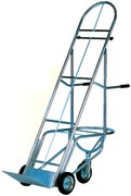 carrello per ortofrutta zincato regolabile in altezza per trasporto cassette