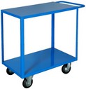 carrello con 2 piani in lamiera per magazzino officina archivi