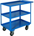 carrello in lamiera con maniglione e 3 vasche porta utensili