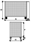 disegni dimensioni carrelli con sponda
