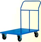 carrello con pianale lamiera spessore 2 mm e alta portata