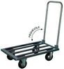 carrello zincato con pianale allungabile e manico pieghevole