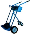 carrello officine trasporto 2 bombole 40 50 litri con cassetta trasformabile in 4 ruote