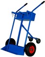 carrello per trasporto 2 bombole 40 50 litri trasformabile in 4 ruote