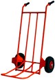 carrello porta bagagli per facchini con ruote pneumatiche e pedana ribaltabile