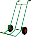 carrello porta pacchi e scatole con ruote pneumatiche e pedana fissa