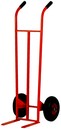 carrello per casse con gomme pneumatiche e forche