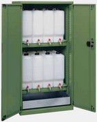 armadio porta tanica oli con rubinetto