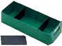 cassetto in plastica verde con separatori per minutria