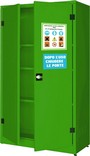 armadio sicurezza alto 2 antine in verde per fitosanitari