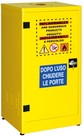 mobile in lamiera basso con 1 anta per liquidi infiammabili