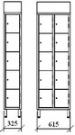 armadietti casellari in acciaio inox