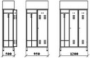 disegno spogliatoio inox ATX1001