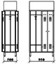 disegno spogliatoio inox alimentari ATX1009