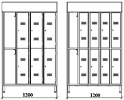 spogliatoi acciaio inox antine sovrapposte