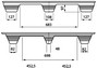 disegno pallet per container in legno pressato 114x114 ATF11L sezione