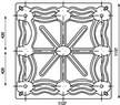 disegno pallet per container in legno pressato 114x114 ATF11L pianta