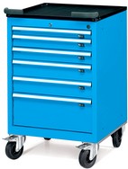 cassettiere su ruote con 6 cassetti per utensili a estrazione totale ATFDBB5600304