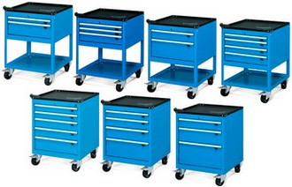 presentazione cassettiere su ruote cm 58x82x80 h