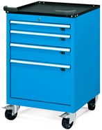cassettiera con ruote portautensili con piano con bordo per officine meccaniche ATFDDE5600404
