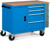 carrello con cassetti e antina top legno e cassettini per minuteria ATFCBH4300104