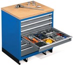 mobile cassettiera 7 cassetti con piano legno per transpallets ATFAG3034S151