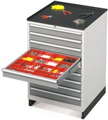 portautensili con cassetti per movimentazione con transpallet per officina ATFAG2040S256