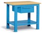 banco lavoro cm 100 con cassetto e top in legno 4